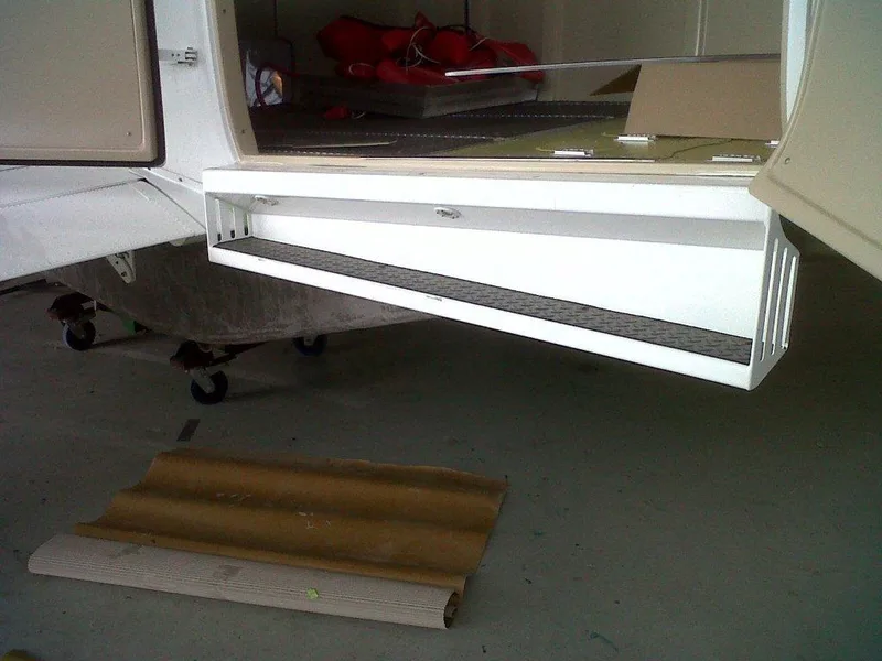 fibreglass panel installation in workshop