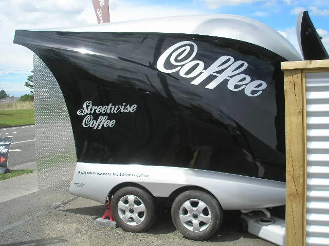vehicle design, coffee cart, food truck, custom fibreglass